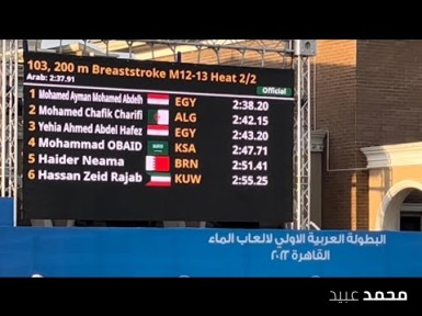 200m breaststroke race 